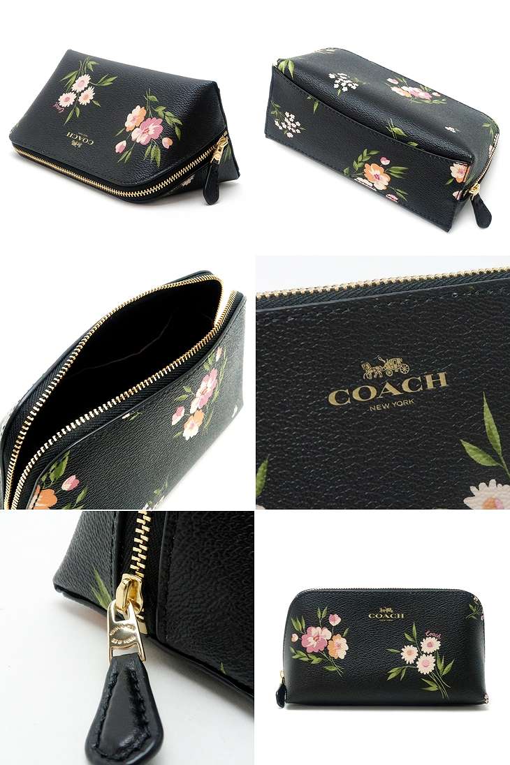 即納最大半額 コーチ Coach ポーチ コスメポーチ 化粧ポーチ 花柄 フローラル imdb9 ブランド 人気 独特な