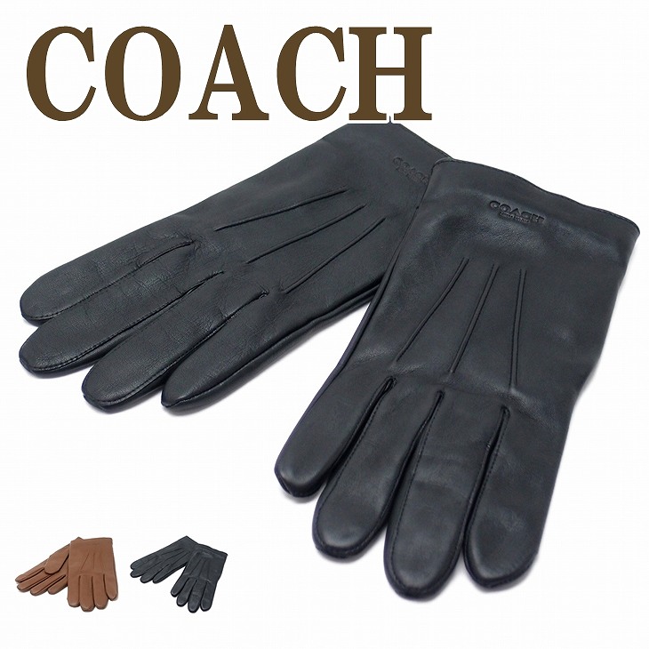 完璧 【新品未使用】コーチ COACH 手袋 レザーグローブ スマホ対応 