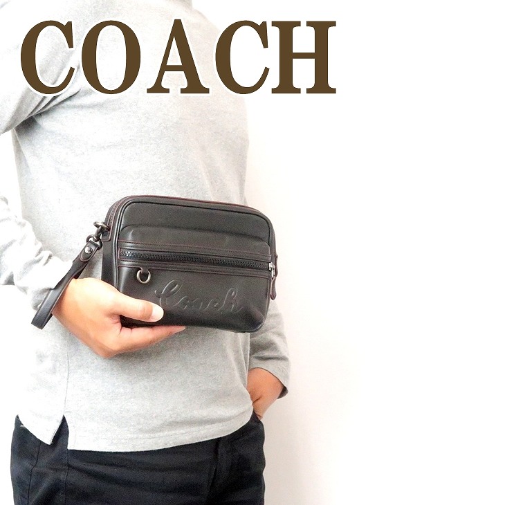 メンズ ブラック黒 Coach コーチ メンズバッグ セカンドポーチ バッグ コーチ 人気 贅沢屋 クラッチバッグ ブラック黒 バッグ セカンドバッグ qbbk ブランド コーチ メンズ セカンドバッグ 正規 アウトレット 人気 新作 ランキング