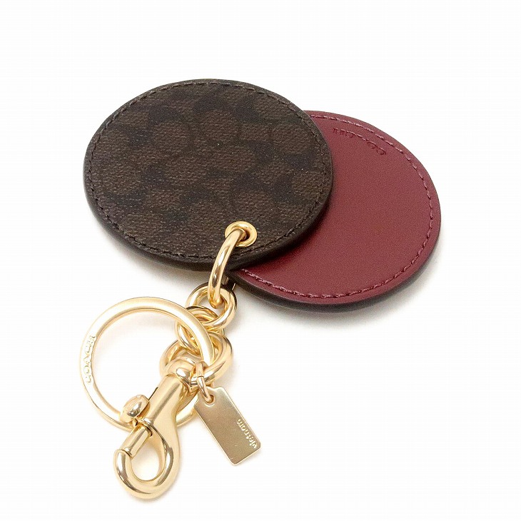 キーリング 正規 アウトレット キーホルダー レザー 人気 人気バッグ 小物 ブランド雑貨 キーホルダー キーケース 新作 コーチ Coach コーチ ランキング キーホルダー レディース キーリング 手鏡 鏡 ミラー バッグチャーム レザー シグネチャー gdli0 ネコポス