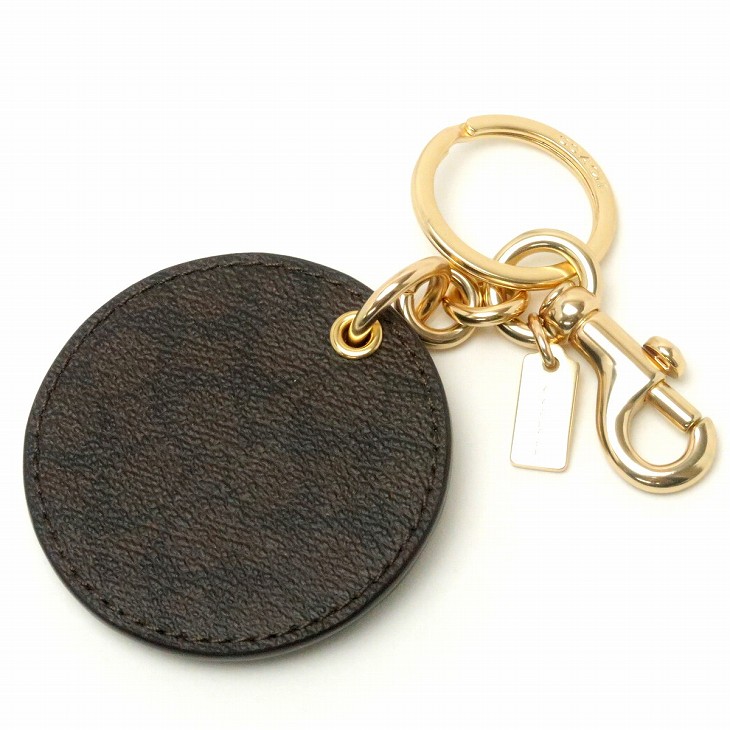 キーリング 正規 アウトレット キーホルダー レザー 人気 人気バッグ 小物 ブランド雑貨 キーホルダー キーケース 新作 コーチ Coach コーチ ランキング キーホルダー レディース キーリング 手鏡 鏡 ミラー バッグチャーム レザー シグネチャー gdli0 ネコポス