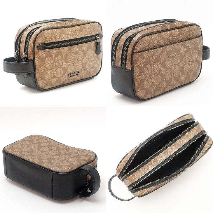 ポーチ コーチ バッグ qbtn2 人気 トラベルポーチ ブランド メンズ シグネチャー クラッチバッグ 人気 贅沢屋 Coach Coach セカンドバッグ ブランド メンズ コーチ ポーチ バッグ ランキング 新作 セカンドバッグ qbtn2