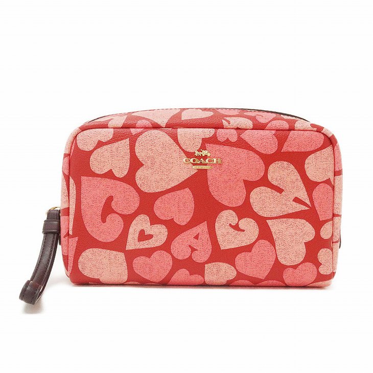 クラッチバッグ Coach Coach 化粧ポーチ コーチ imqa3 プラダ Zeitakuya ブランド 人気 贅沢屋 ポーチ ポーチ 正規 コスメポーチ ハート ピンク コーチ アウトレット 人気 新作 ランキング