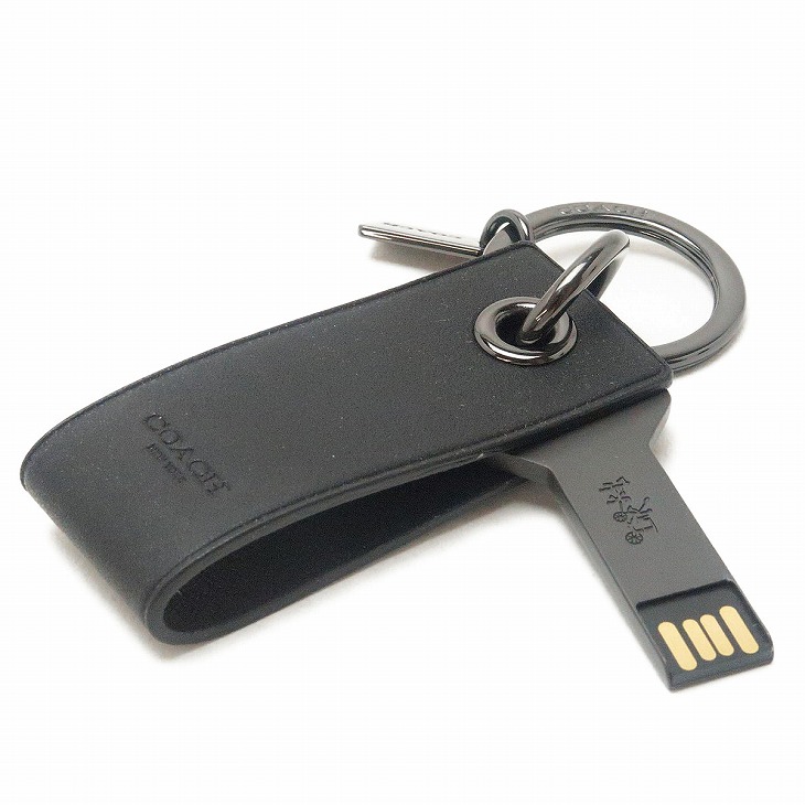 楽天市場 コーチ Coach キーリング メンズ キーホルダー レディース Usb レザー ブラック黒 blk Black ネコポス ブランド 人気 贅沢屋