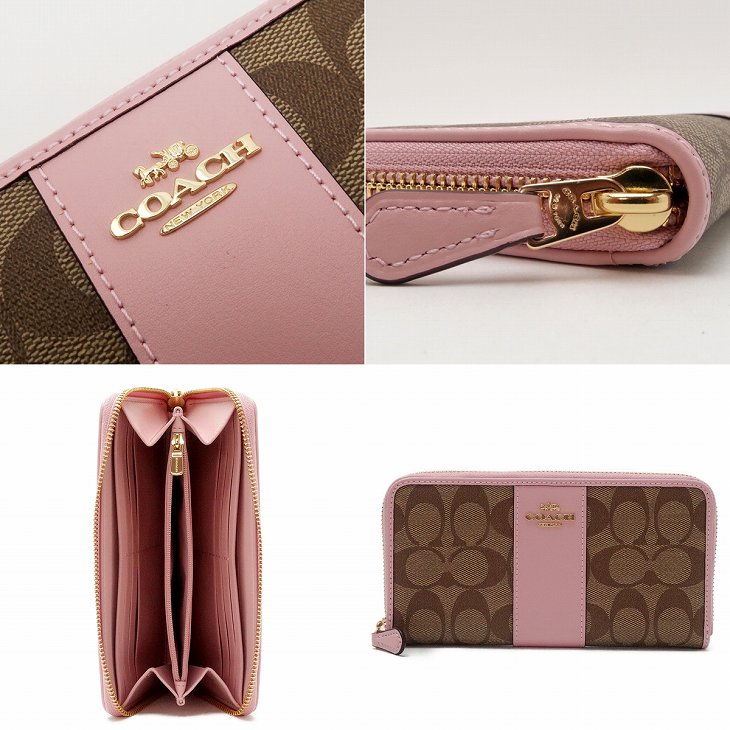わけあり並の激安価格 Coach コーチ 長財布 ピンク 新しい到着 Hercegovina In
