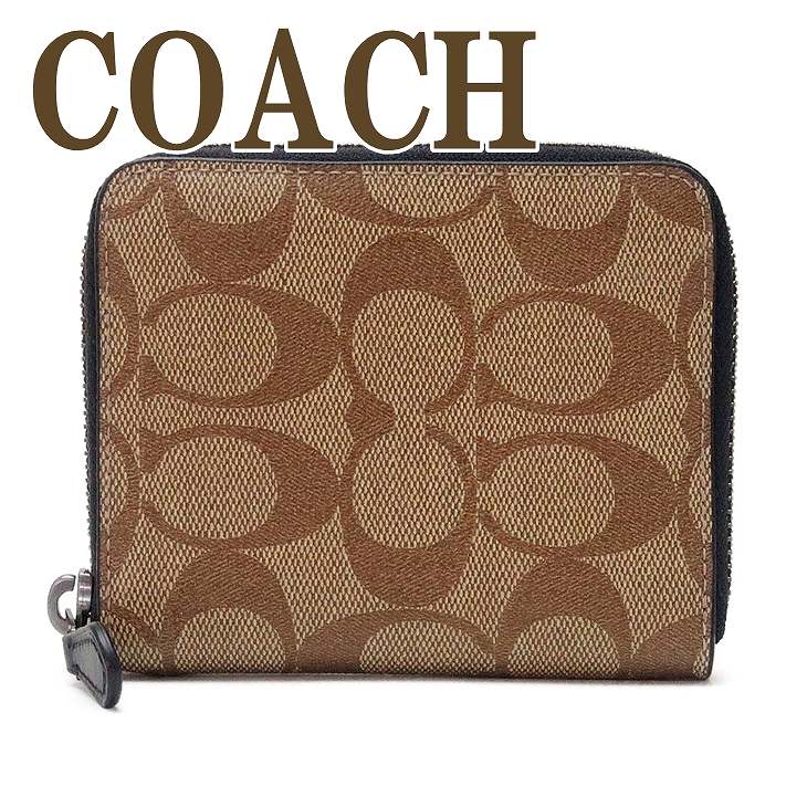 最安挑戦！ コーチ COACH 財布 メンズ 二つ折り財布 シグネチャー