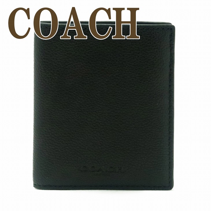 楽天市場】コーチ 財布 メンズ 三つ折り財布 COACH レザー ブラック黒