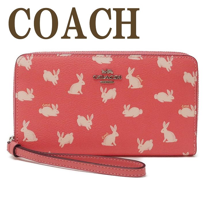 楽天市場 コーチ Coach 財布 レディース 長財布 ラウンドファスナー ラビット Iphoneケース 910svb3r ブランド 人気 贅沢屋