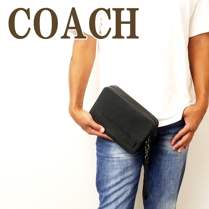セール30 Off コーチ Coach バッグ メンズ セカンドバッグ クラッチバッグ 財布 セカンドポーチ ブラック黒 blk ブランド 人気 取寄品 Agribiz Kenyacic Org
