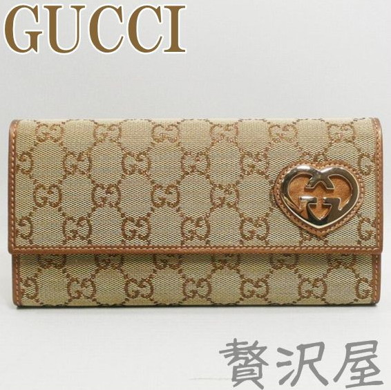 わけあり並の激安価格 Gucciグッチ財布 サイフさいふ 長財布 ハート ｇｇキャンバス 長財布 Gucci Fn92g 9752 贅沢屋 21福袋 Www Javista Com