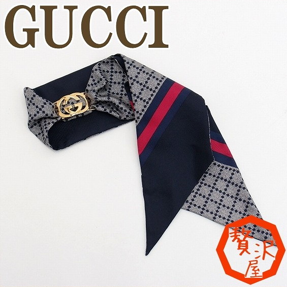 GUCCI スカーフ85 シルク100%+fauthmoveis.com.br