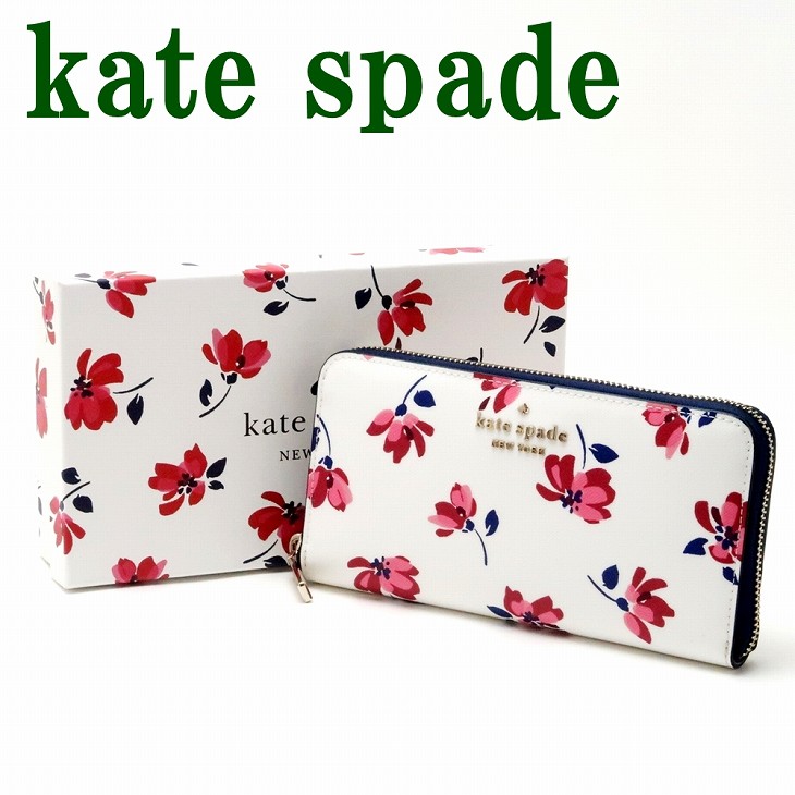 人気 ケイトスペード ランキング レディース 財布 長財布 ケイトスペード 花 財布 Spade 新作 Wlr 974 Kate Spade 長財布 レディース 花 フローラル ラウンドファスナー 花 フローラル 箱 ボックス ギフトセット Wlr 974 ブランド 人気