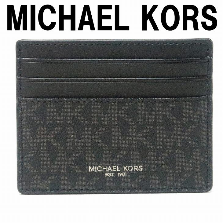 即納 最大半額 マイケルコース Michael Kors メンズ カードケース 名刺入れ 定期券入れ パスケース モノグラム 36u9lcrd1b Black ネコポス ブランド 人気 人気ブランド Stemworldeducationalservices Com