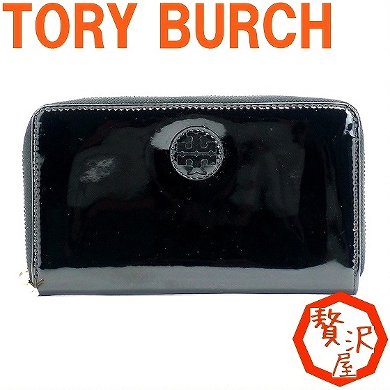 Tory Burch 黒 レザー 長財布 Tory Burch ブラックレザー長財布 レディース 黒 - メルカリ