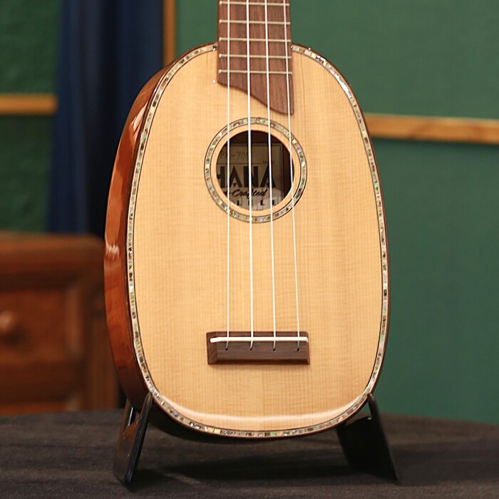 弦プレゼント中! Ohana Ukuleles オハナ ウクレレ PK-70G パイナップルシェイプ マホガニー ソプラノ ギグバッグ付き