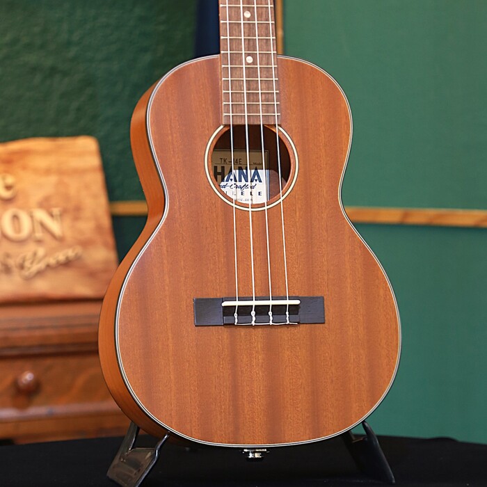 弦プレゼント中! Ohana Ukuleles オハナ ウクレレ TK-14E ラミネート マホガニー テナー エレウク ギグバッグ付