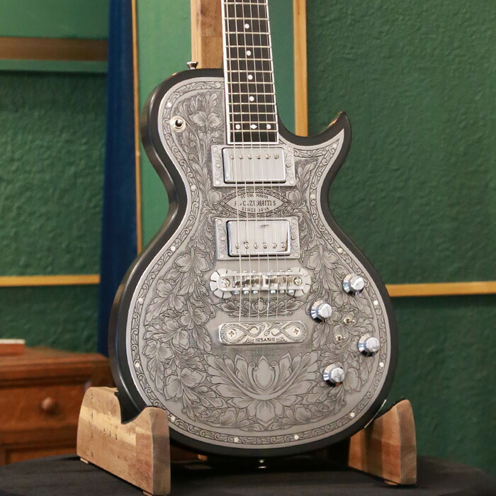 Zemaitis ゼマイティス エレキギター THE PORTRAIT Metal Front HISASHI Signature Model, Black ブラック 24フレット 2H