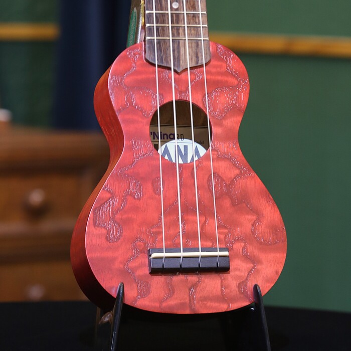 Ohana Ukuleles O'Nina RD, "Sopranissimo", Willow Wood Top, Back & Sides, Red オハナウクレレ ソプラニッシモ ウクレレ 小さいウクレレ ギグバッグ付｜ZEMAITIS GRECO OSAKA SHOWROOM