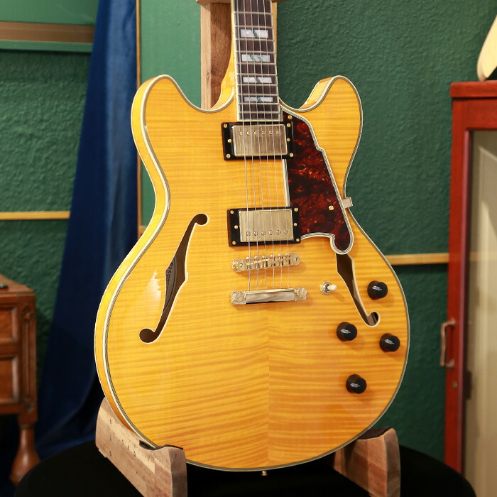 アウトレットセール D'Angelico ディアンジェリコ エレキギター セミアコ Excel DC Vintage Natural ナチュラル ホロウボディ ハムバッカー