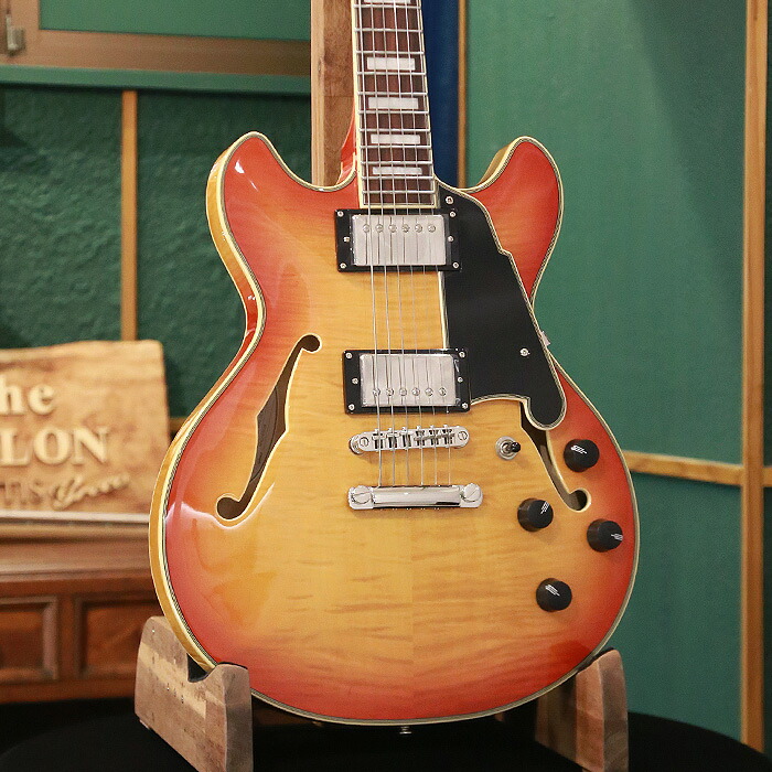 D\'Angelico ディアンジェリコ エレキギター セミアコ Premier Mini DC XT Honey Burst ホロウボディ ハムバッカー|ZEMAITIS GRECO OSAKA SHOWROOM