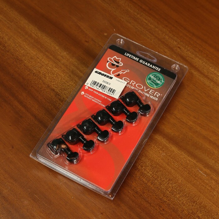 Grover グローバー ギターペグ 505BC6 ブラック クローム 20,878円