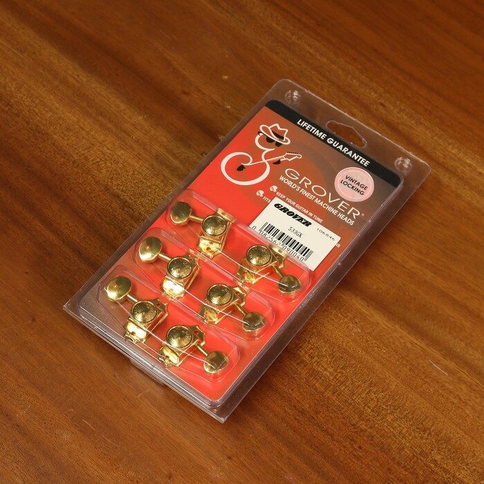 Grover グローバー ギターペグ Vintage Locking 533GK ゴールド