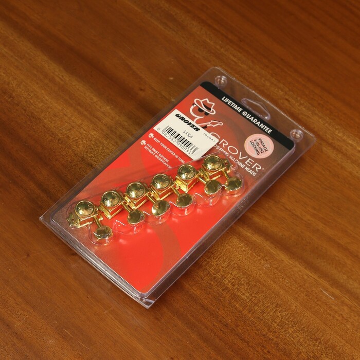 Grover グローバー ギターペグ Vintage Locking 533G6 ゴールド