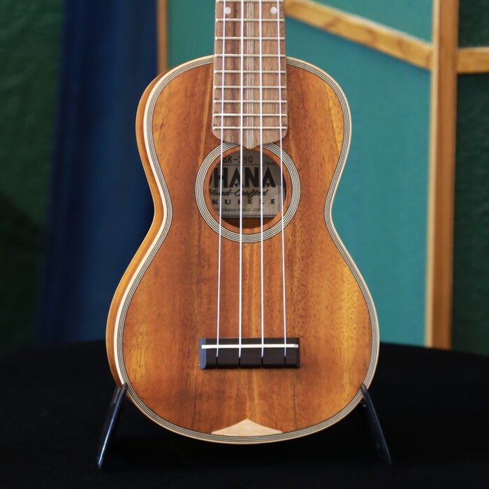 弦プレゼント中! Ohana Ukuleles オハナ ウクレレ SK-390 オール単板 ハワイアン・コア ソプラノ ハードケース付き