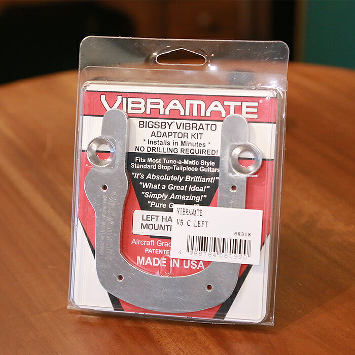 VIBRAMATE V5 Left-handed, Chrome ヴィブラメイト ビグスビー テイルピース専用 マウントキット Bigsby 左利き用 レフティー 11,088円