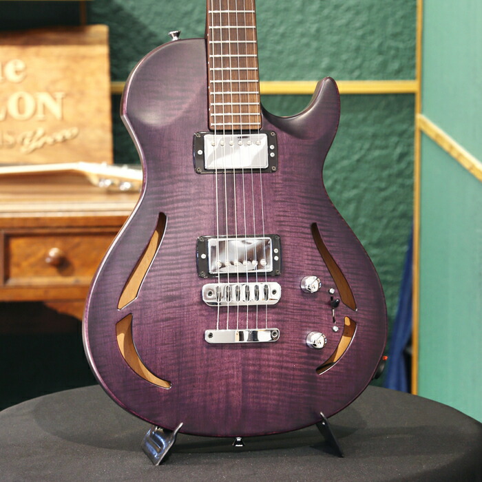 Vigier Guitars ヴィジェ エレキギター G.V. Series G.V.Wood Hollow VGV-CWHW Purple Fade セミホロウ フレイムメイプル セミアコ フランス製