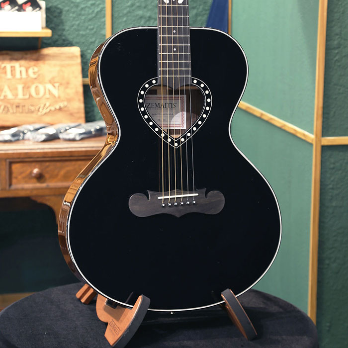 アウトレットセール Zemaitis ゼマイティス アコースティックギター エレアコ AAS-1500HPD-E, Black スモールサイズ ハードケース付 ハート|ZEMAITIS GRECO OSAKA SHOWROOM