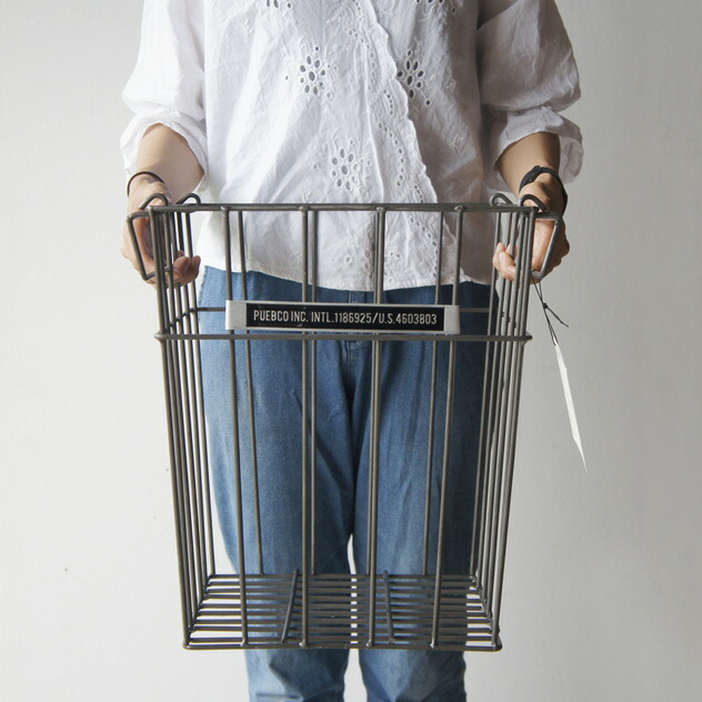 WIRE TRASHCAN / ワイヤー トラッシュカン PUEBCO プエブコ ゴミ箱