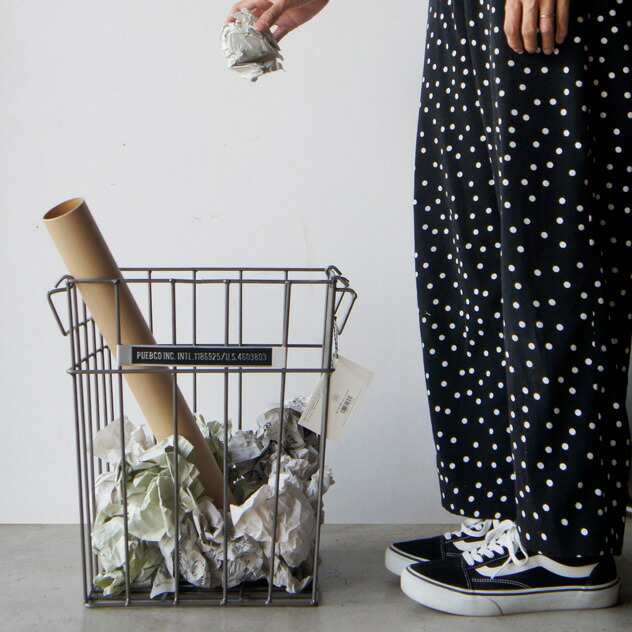 WIRE TRASHCAN / ワイヤー トラッシュカン PUEBCO プエブコ ゴミ箱