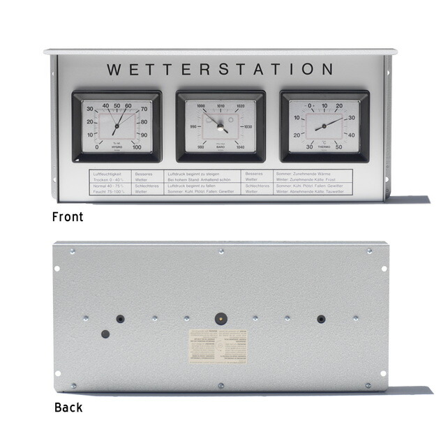 TFA Dostmann Analogue 気圧計 station ウェザーステーション 温度計