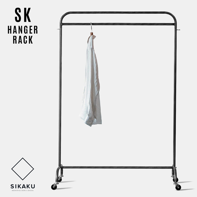 楽天市場】業務用ガス管ハンガーラック Sサイズ 横100cm ガスパイプ