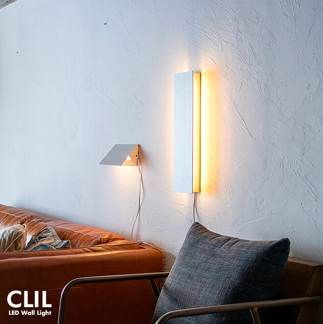 【壁付け照明 / LED内蔵】LED WALL LIGHT CLIL ウォールライト クリル ブラケットライト ブラケット 壁付け 置き照明 コンセント LED 対応 おしゃれ 照明器具 インテリア カフェ 寝室 モダン 玄関 廊下 電気 間接照明 tic gram eight グラムエイト｜interiorzakka ＺＥＮ-ＹＯＵ 9,900円