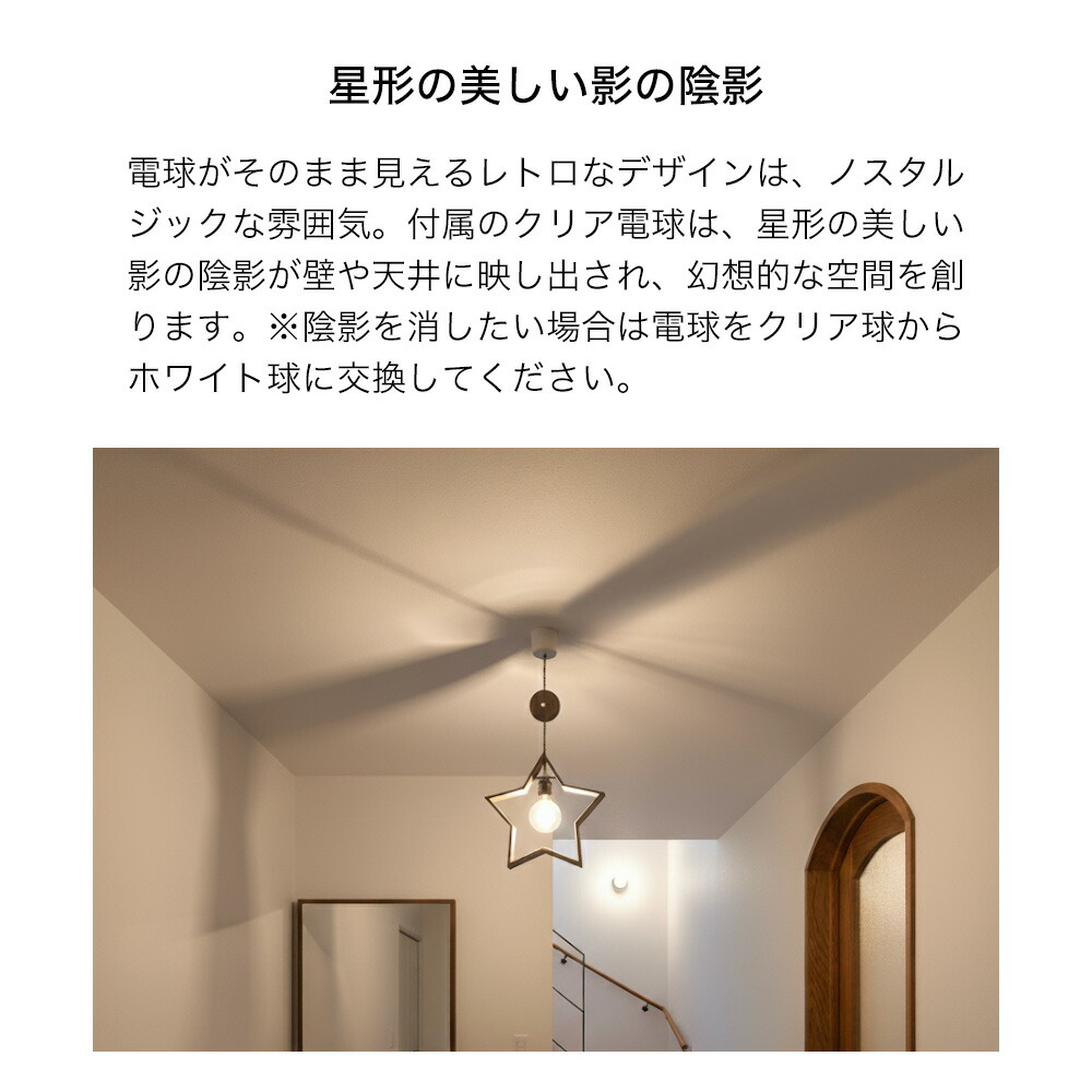 APROZ / アプロス DOM /ドム 星型 天井照明 100W 日本製 ペンダント