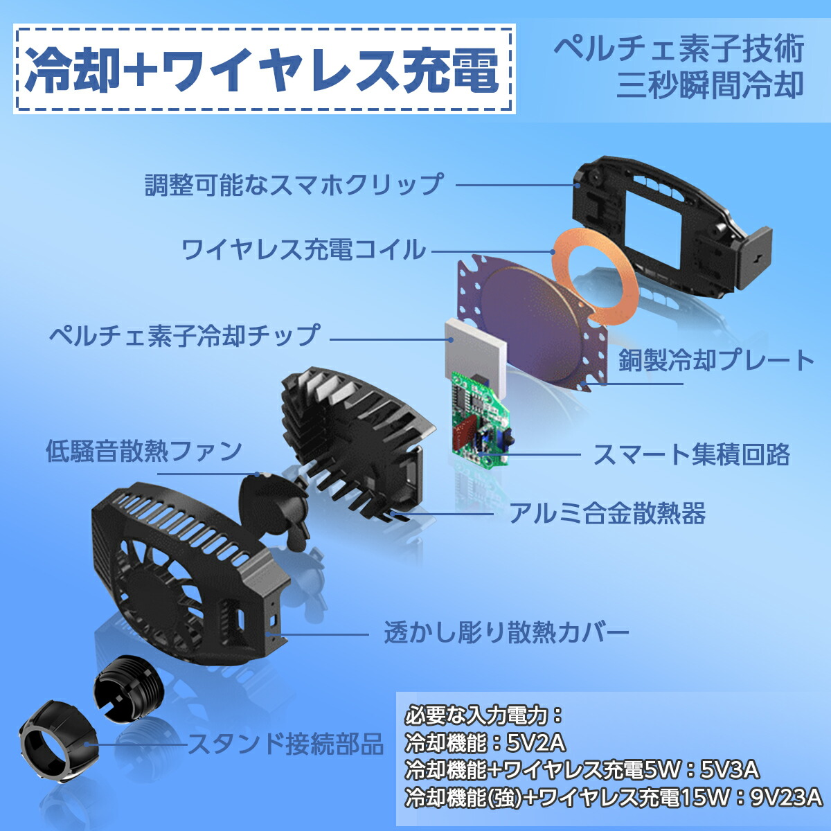 楽天市場 スマホ 冷却 ファン ペルチェ素子冷却 スマホ散熱器 冷却しながら充電でき 3秒急速冷却 スタンドと共用 Usb給電 スマホホルダー 冷却クーラー 実況 生放送 ゲーム専用 スマホクーラー 低騒音 小型 スマホ熱対策 伸縮式クリップ スマートフォン冷却ファン Ct165 楽天市場 スマホ 冷却 ファン ペルチェ素子冷却 スマホ散熱器 冷却しながら充電でき 3秒急速冷却 スタンドと共用 Usb給電 スマホホルダー 冷却クーラー 実況 生放送 ゲーム専用 スマホクーラー 低騒音 小型 スマホ熱対策 伸縮式クリップ スマートフォン冷却ファン Ct165
