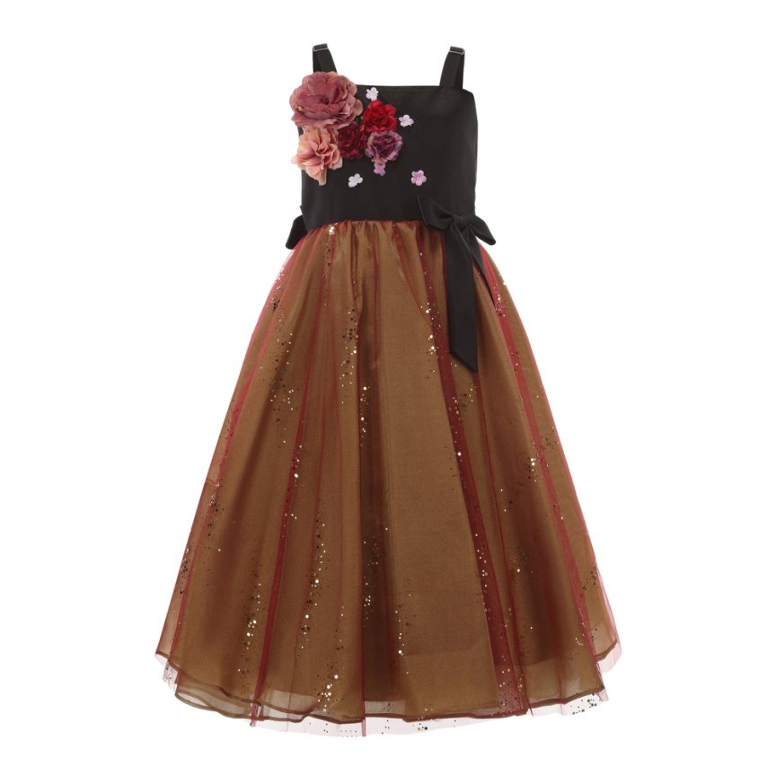 【オーダーメイドドレス】洋琴 告げ知らせる会 御召しもの 華燭の典 華燭の典 キッズドレス フォーマルドレス 七五三 御花うしろ帯 輪っかうしろ帯  rsd2031bb