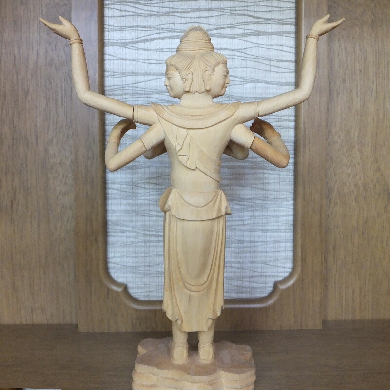 仏映像 阿修羅像 凡そ15cm 寿像 木彫り 刻みつける 木製 仏具 仏教 本尊 仏壇 Marchesoni Com Br