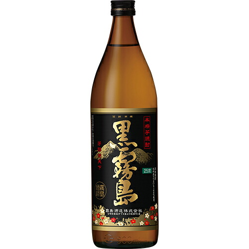 霧島酒造 芋焼酎 黒霧島 25度 瓶 900ml×6本 宮崎 u-yu