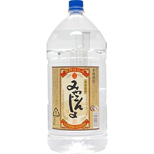 都城酒造 芋焼酎 みやこんじょ 黒麹仕込み 5Lペット 5000ml&times;4本 1ケース 宮崎 本格焼酎 u-yu｜酒のZenjin 店 11,534円
