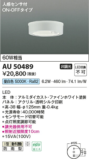 【LEDアウトドア点火装置】【昼白いこと】【on-off手合い】【人感検知器付】金50489