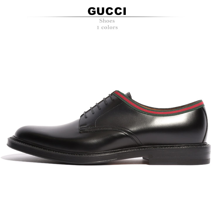 楽天市場 グッチ Gucci シューズ レザー プレーントゥ レースアップ ウェブライン ブランド メンズ 革靴 本革 Gc472749azm00 ゼンオンライン楽天市場店