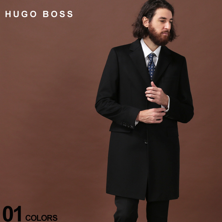 【楽天市場】ヒューゴ ボス コート HUGO BOSS カシミヤ100％ チェスターコート カシミア ブランド メンズ アウター