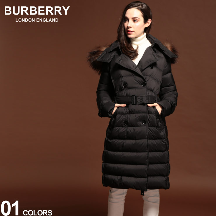 【楽天市場】バーバリー レディース ダウン BURBERRY ダウンコート デタッチャブル フード パーカー ファー ウエストベルト ダウン