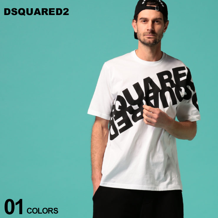 く日はお得 ディースクエアード メンズ Tシャツ Dsquared2 半袖 ロゴ プリント クルーネック White ブランド トップス ロゴt ビッグシルエット D2gd0664s Sale 1 A とっておきし福袋 Qchfoundation Ca
