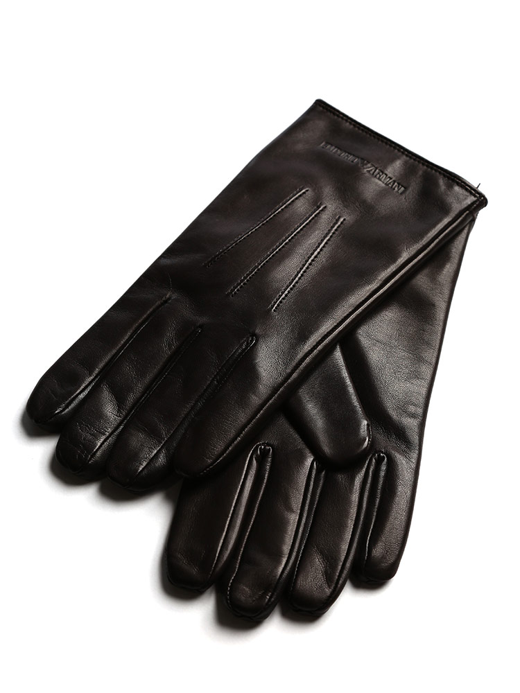 エンポリオアルマーニ メンズ 地球 Emporio Armani 皮革 後側起毛 グローブ ブランド名 レザーグローブ 覆い手袋 Eacc3 Sale 6 F Cannes Encheres Com