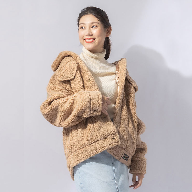 【UGG】Ronney フェイクファー フード キルティング ジャケット 楽天市場】UGG アグ ファージャケット Ronney Puffer Jacket