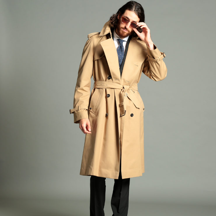 コート ビジネス Aquascutum メンズ アクアスキュータム コットン ギャバジン Aquascutum ダブル メンズ クラブチェック Aqbogartメンズファッション Bogart アクアスキュータム コート コットン ライニング トレンチコート ボガート ブランド アウター ビジネス Aqbogart